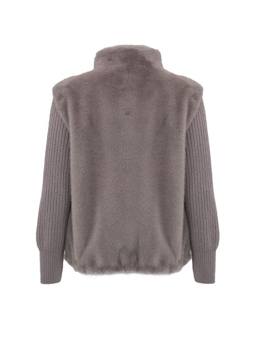 Cappa in faux mink fur e lana Herno | GC00072DR 126244400
